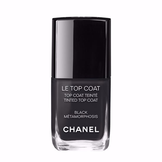Chanel Black Nail Polish and Lip Gloss Top Coat