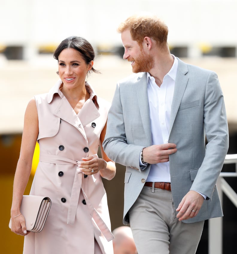 LONDON, UNITED KINGDOM - JULY 17: (EMBARGOED FOR PUBLICATION IN UK NEWSPAPERS UNTIL 24 HOURS AFTER CREATE DATE AND TIME) Meghan, Duchess of Sussex and Prince Harry, Duke of Sussex visits The Nelson Mandela Centenary Exhibition at the Southbank Centre on J