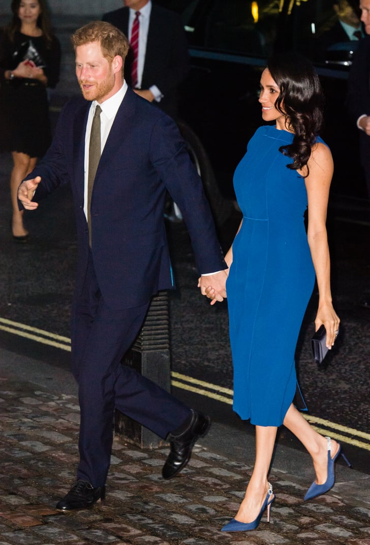 In September 2018, Meghan accompanied Prince Harry for the 100 Days of Peace concert in London. She styled this Jason Wu midi with Aquazzura heels and a Dior clutch.