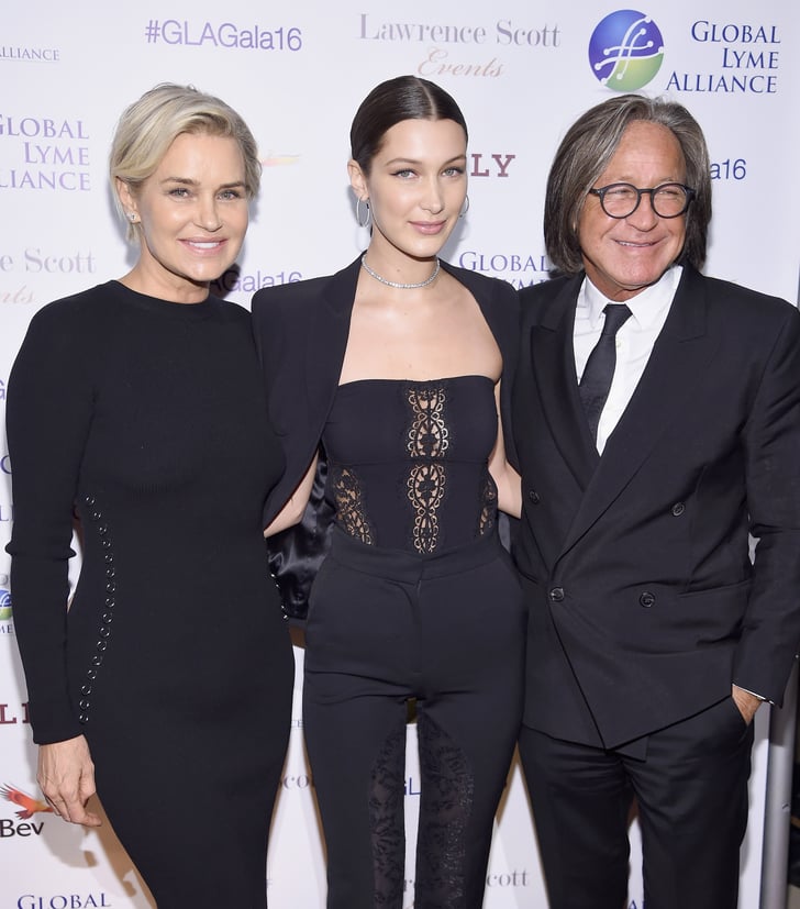 Bella Hadid With Her Parents at Lyme Alliance Gala 2016 | POPSUGAR