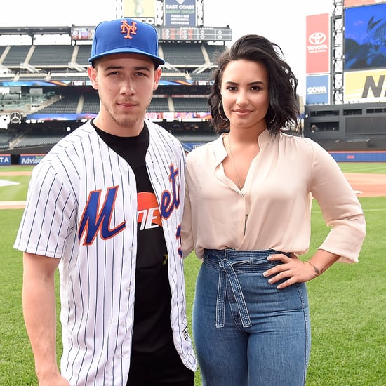 Demi Lovato and Nick Jonas at New York Mets Game July 2016