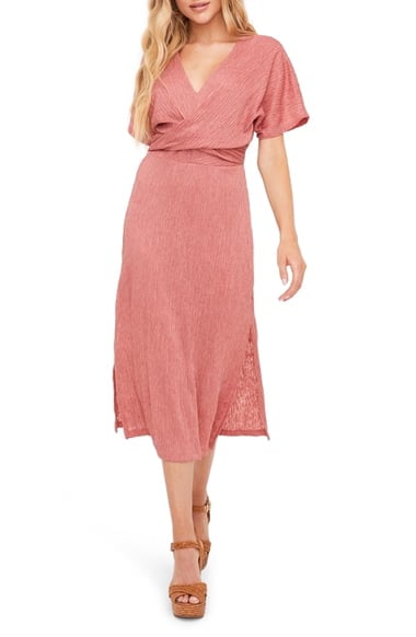 All in Favour Phoebe V-Neck Midi Dress