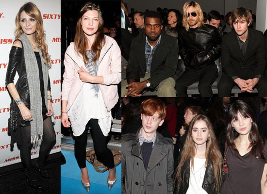 Photos of Kanye West, Jared Leto, Chase Crawford, Mischa Barton, Daisy Lowe and Milla Jovovich at New York Fashion Week
