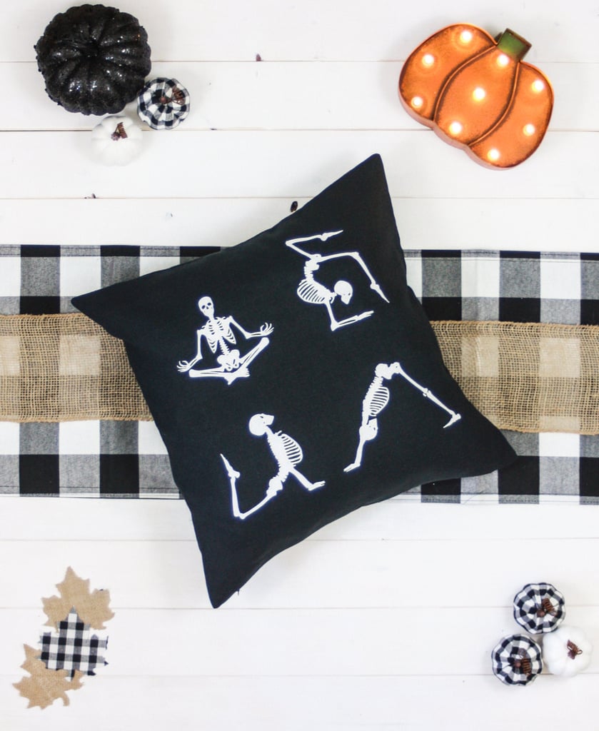 Yoga Skeleton Pillow Cover