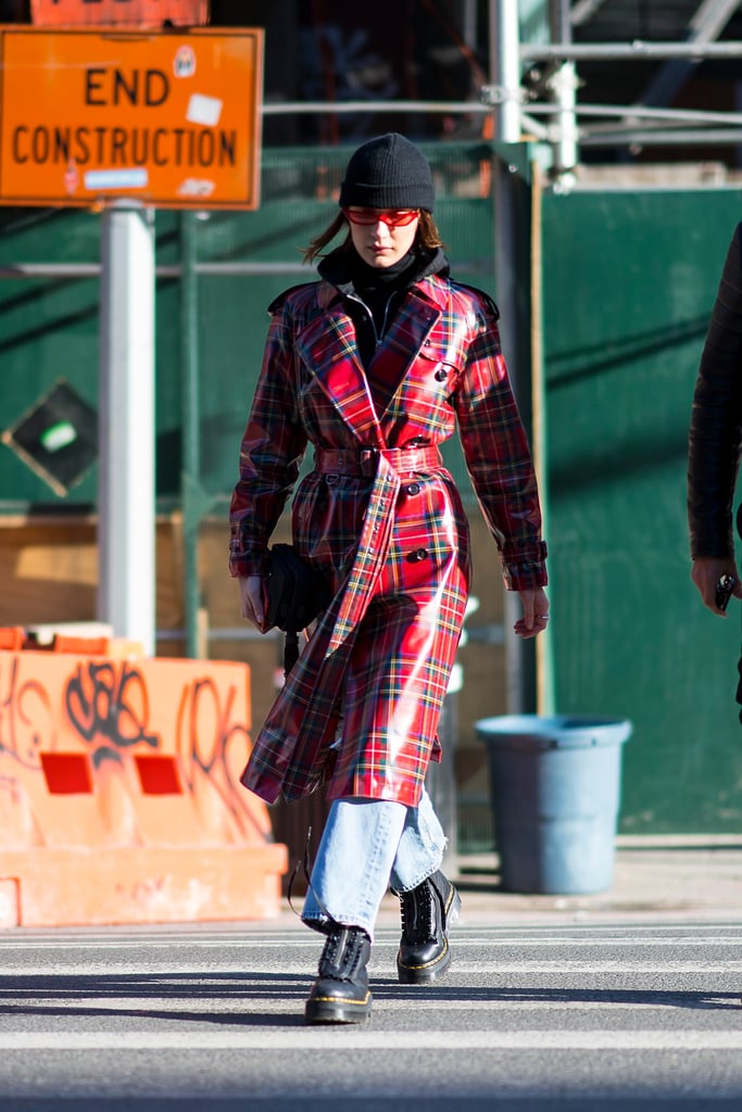 Gigi and Bella Hadid in Matching Burberry Trench Coats