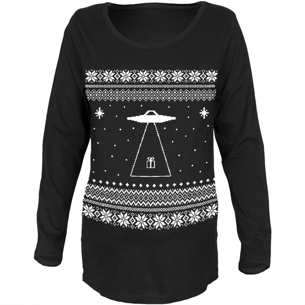 Alien Beam Ugly Christmas Sweater