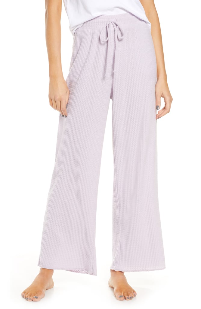 Socialite Waffle Knit Wide Leg Lounge Pants