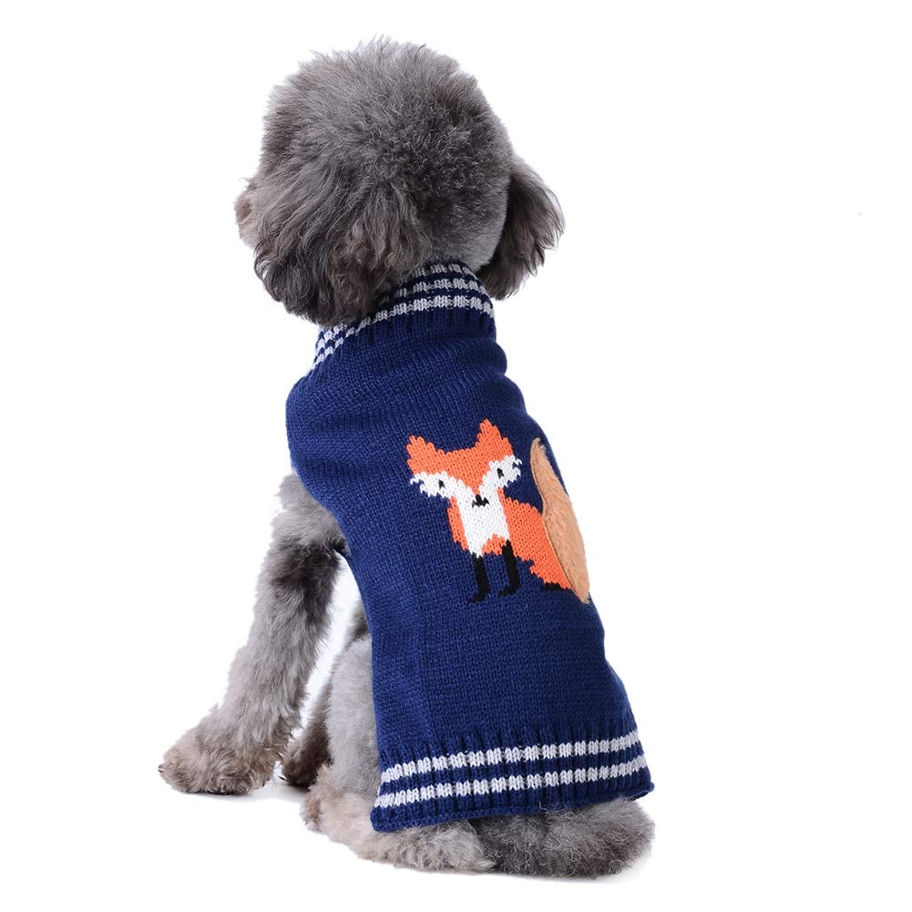 Fox Print Dog Sweater