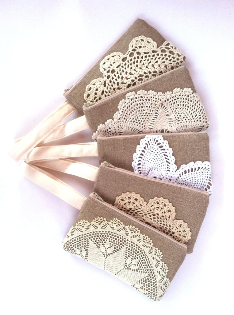 Linen Burlap Wristlets