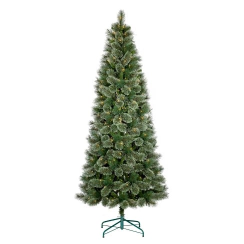 7.5 Ft. Prelit Artificial Christmas Tree Slim Virginia Pine Clear Lights