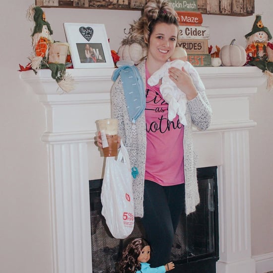 Woman's DIY Tired Mom of Two Halloween Costume