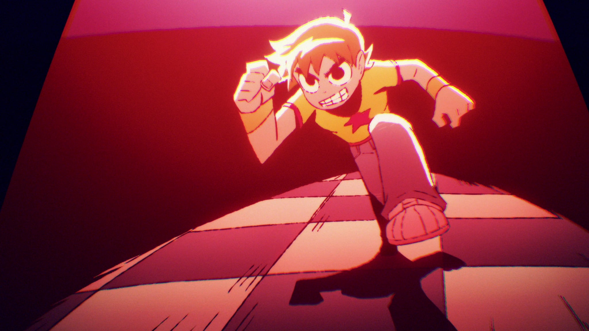 Scott Pilgrim Takes Off. Michael Cera as Scott Pilgrim in Scott Pilgrim Takes Off. Cr. COURTESY OF NETFLIX © 2023