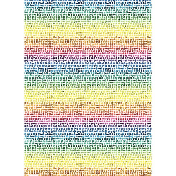 Watercolor Rainbow Dot Wrapping Paper