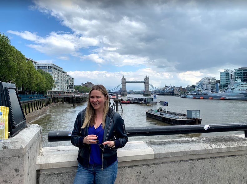 Getting a personal tour of Tower Bridge, thanks to Tinder Passport
