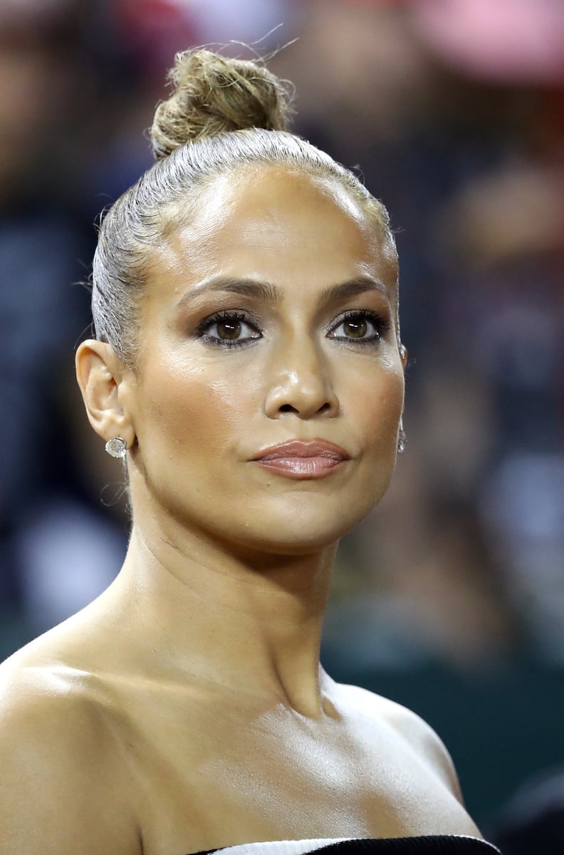 Jennifer Lopez With a Ballerina Bun