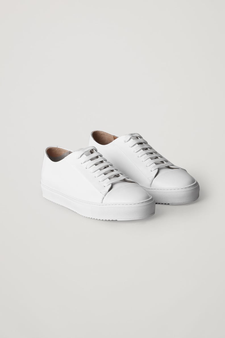 Cos Rubber-Detailed Leather Sneakers