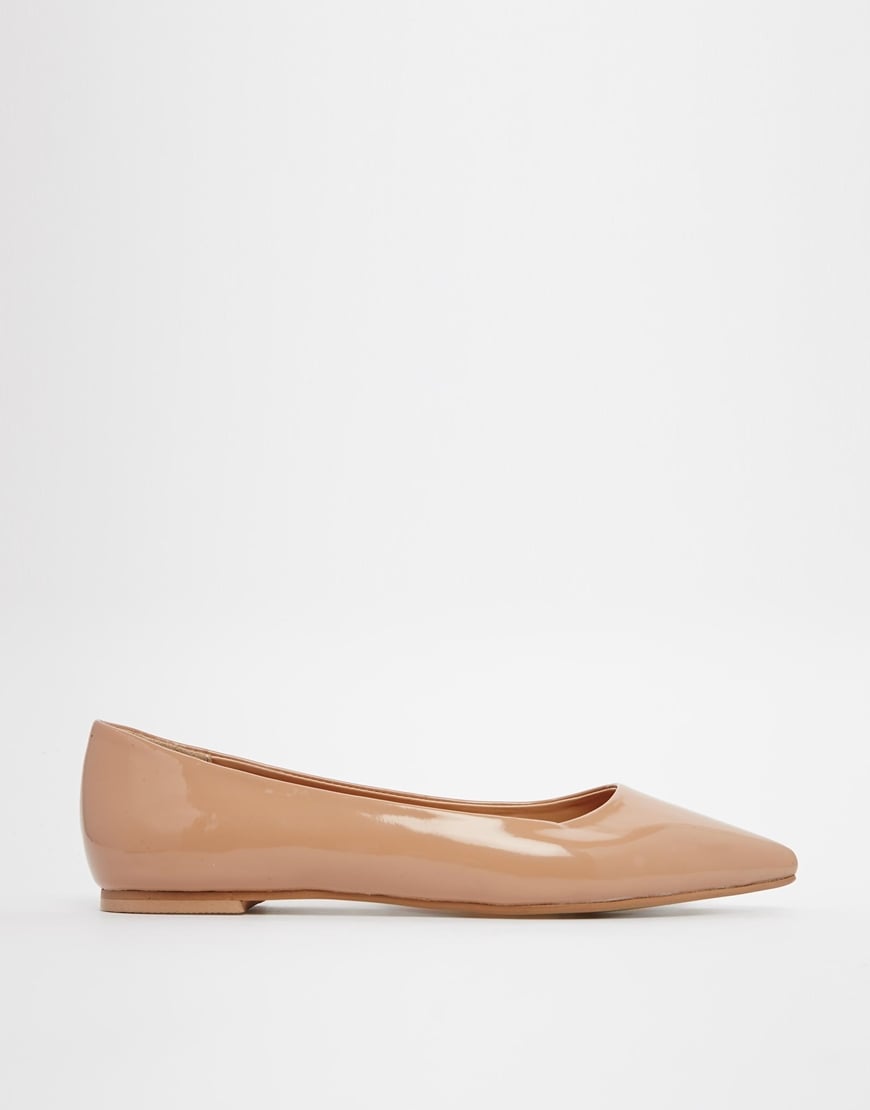 asos nude flats