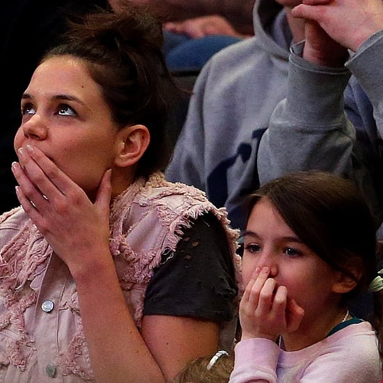 Katie Holmes and Suri Cruise at March Madness
