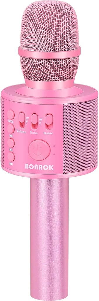 Wireless Bluetooth Karaoke Microphone ($20, originally $26) 
The singer of the group needs this karaoke mic. It has a long battery life and features a voice changer that'll send listeners into hysterics. We'll place our bets on this being put to use at your party immediately after white elephant is over. Plus, it comes in so many different colors.