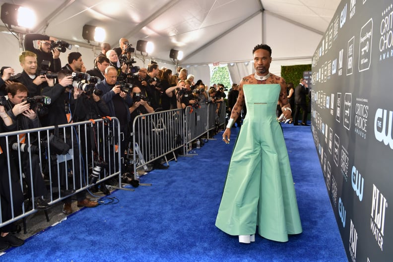 billy porter green dress Billy Porter's Green Jumpsuit at the Critics' Choice Awards