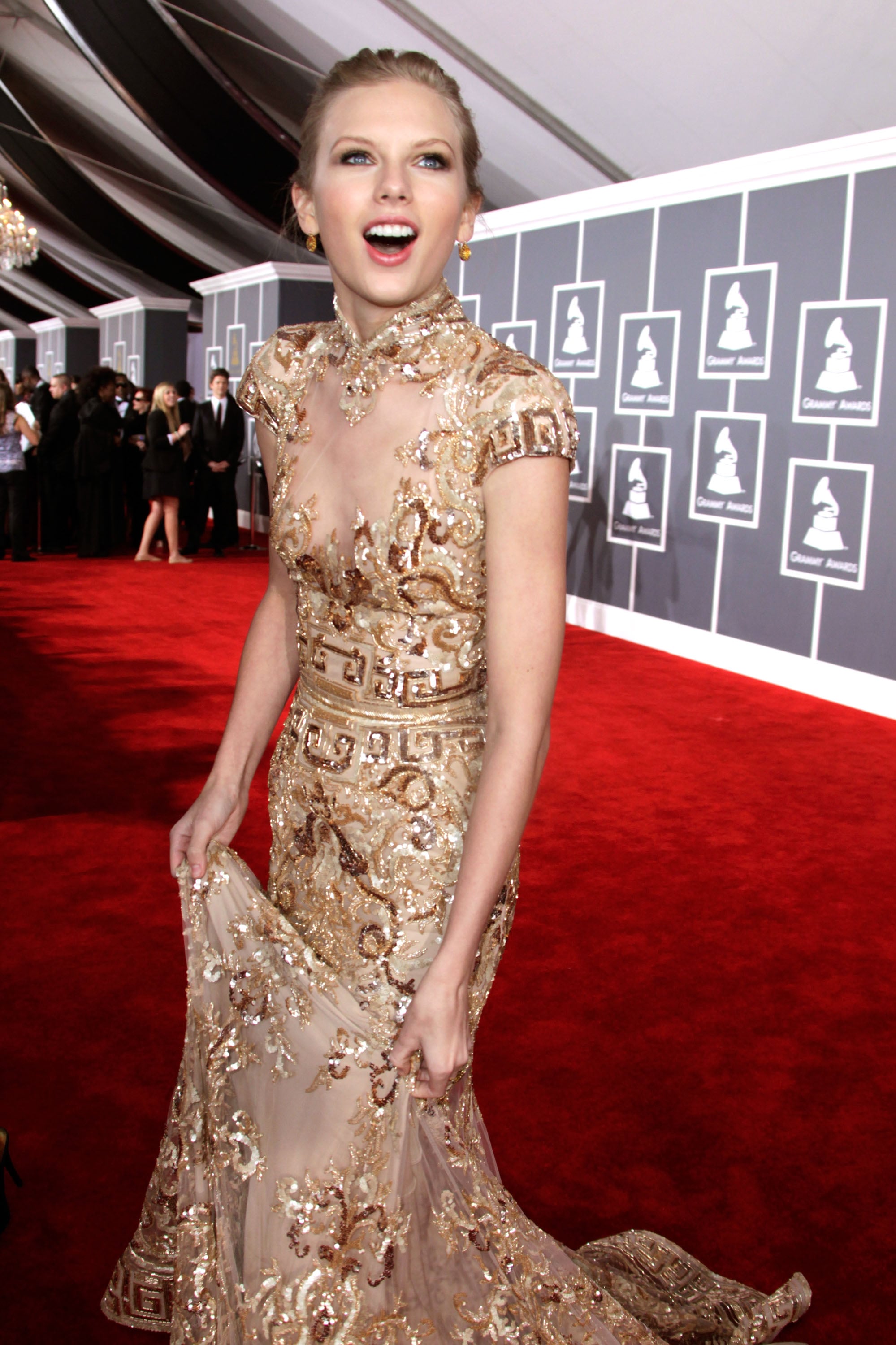 She expressed her happiness on the red carpet at the ...