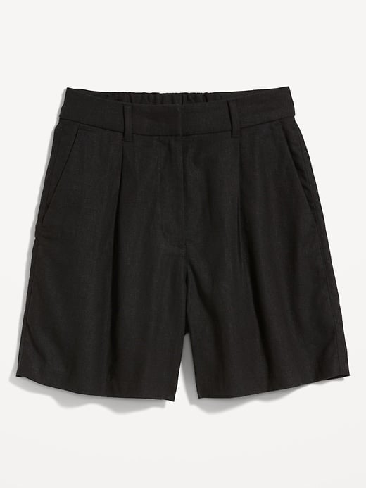 Old Navy Extra High-Waisted Taylor Linen-Blend Trouser Shorts