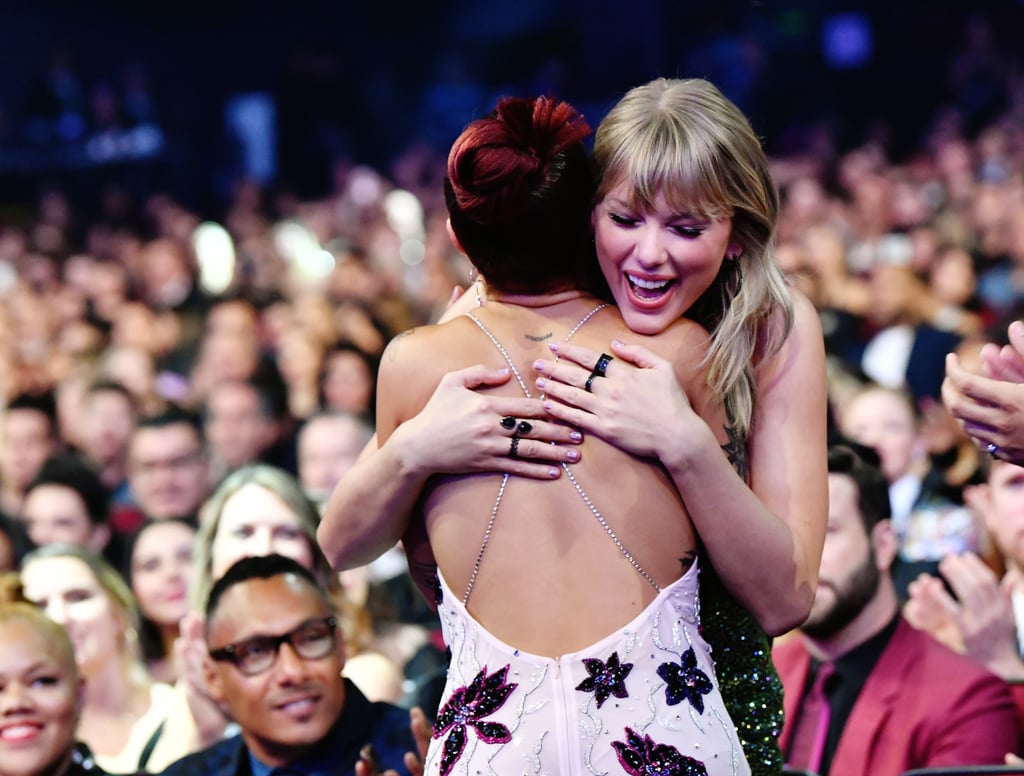 Halsey and Taylor Swift at the 2019 American Music Awards