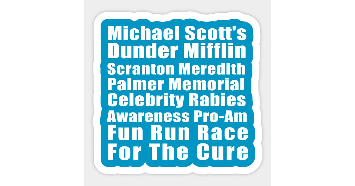 michael scott dunder mifflin fun run race for the cure shirt
