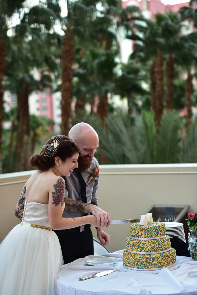 Tropical Las Vegas Wedding