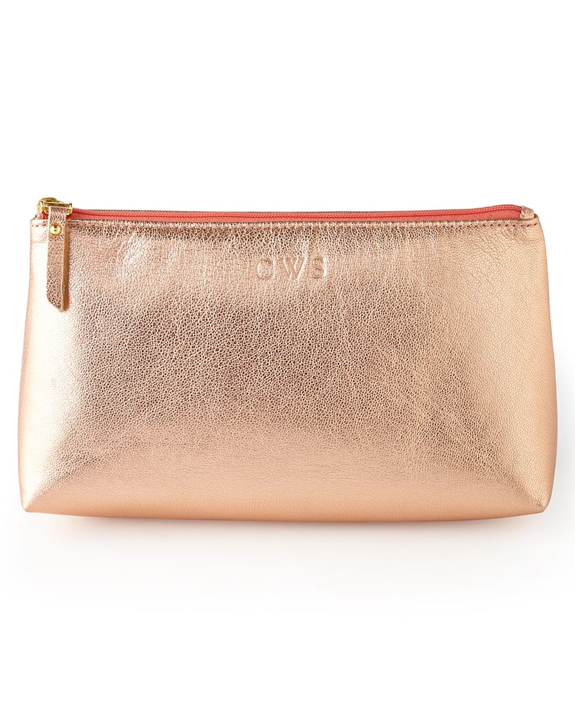 Graphic Image Personalized Metallic Cosmetic Case ($135)