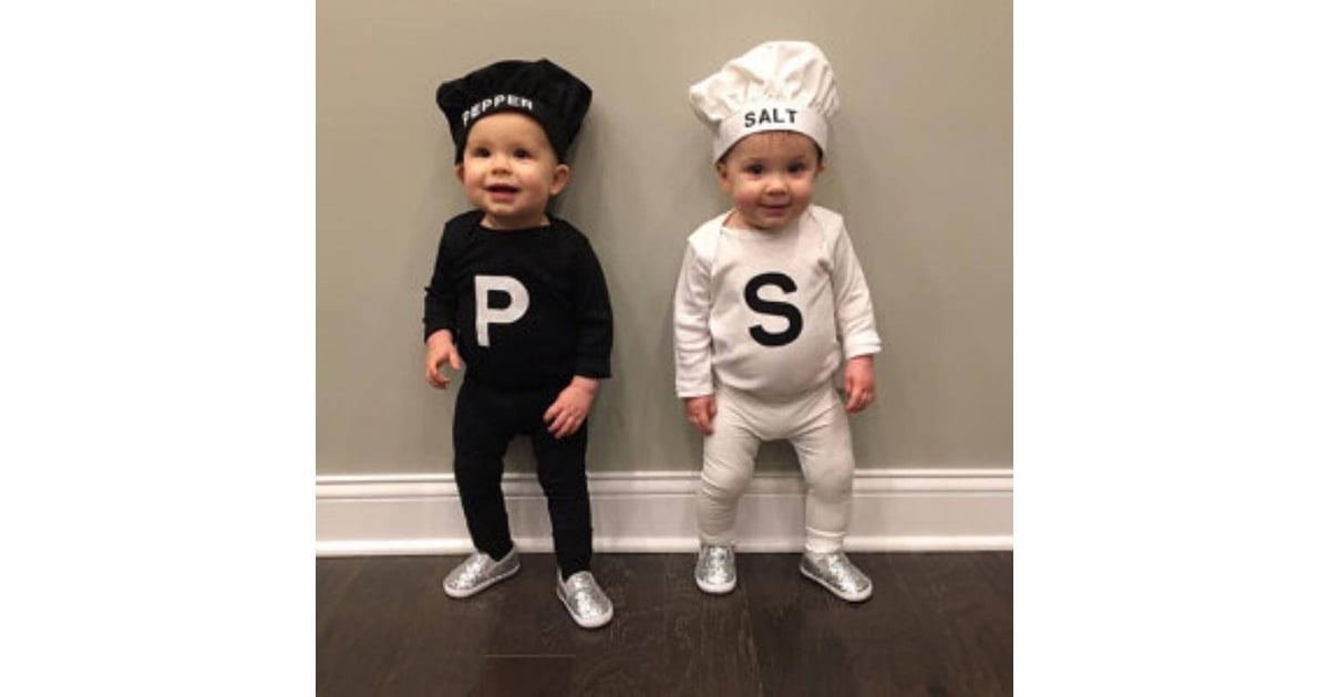 Salt And Pepper Shakers Coordinated Halloween Costumes For Twins