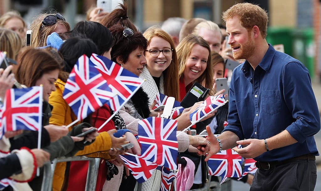He met with well-wishers ahead of his visit to Coach Core at The National Ice Center in Nottingham in October. While there, Harry met with young people with limited opportunities to train them to be leaders and good role models in their communities.