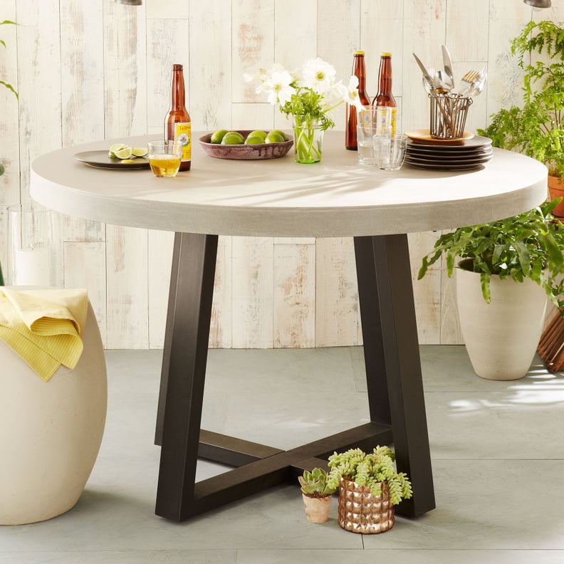 Best Modern Outdoor Pedestal Round Dining Table From West Elm
