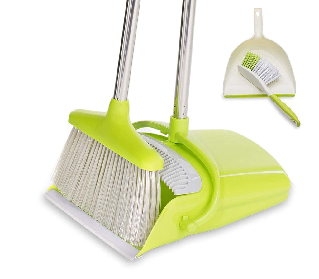 BristleComb Broom and Dustpan Set