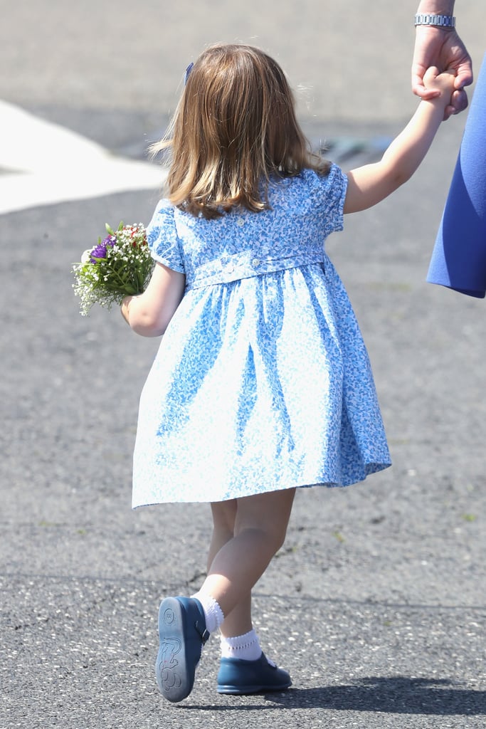 Princess Charlotte Smelling Flowers in Germany 2017