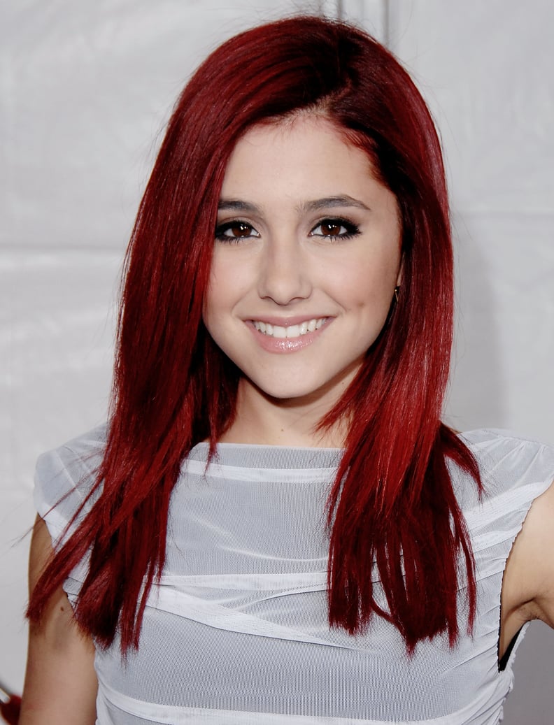 Ariana Grande With Straight, Red Hair in 2009