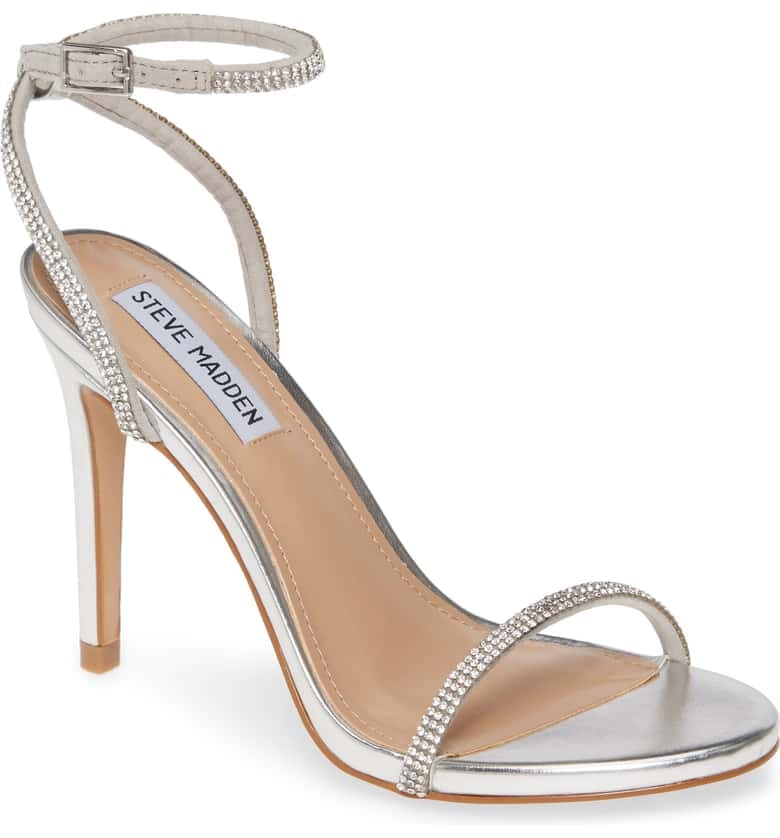 Steve Madden Festive Ankle Strap Stiletto Sandals