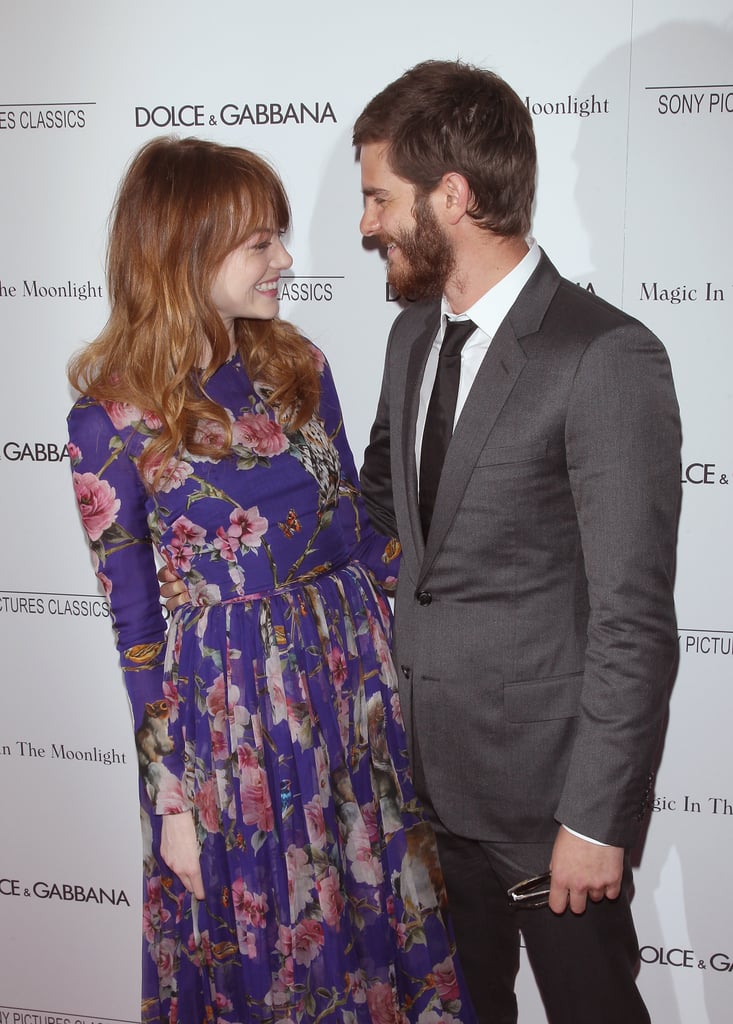 Andrew supported Emma at the NYC premiere of her film Magic in the Moonlight in July 2014.