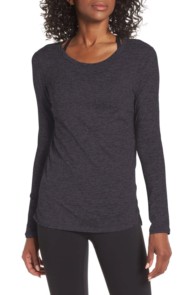 An Outer Layer: Zella Liana Long Sleeve Recycled Blend Performance T-Shirt