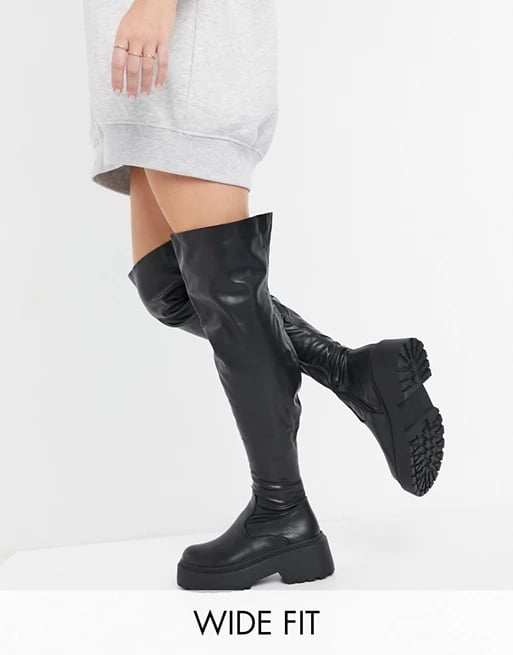 Raid Wide Fit Paislee Over the Knee Boots