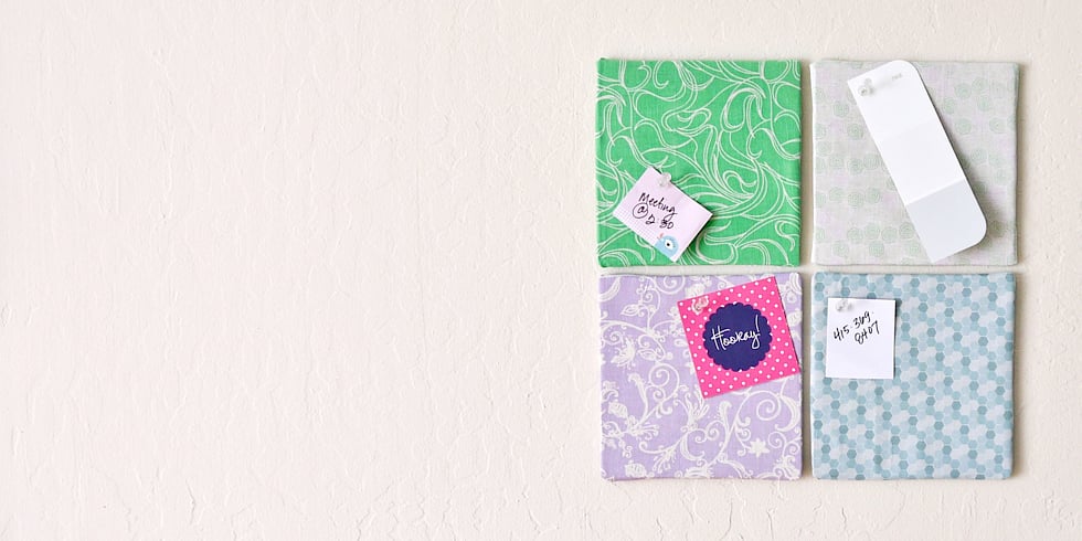 DIY Fabric-Covered Bulletin Boards