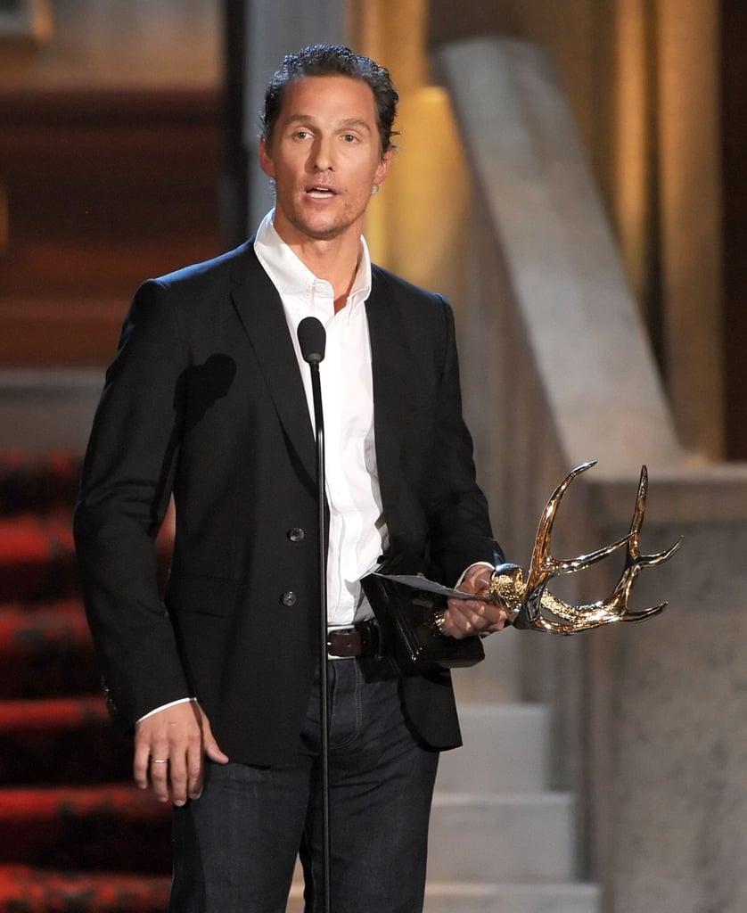 Matthew McConaughey nabbed an award at the 2012 Guys Choice Awards.