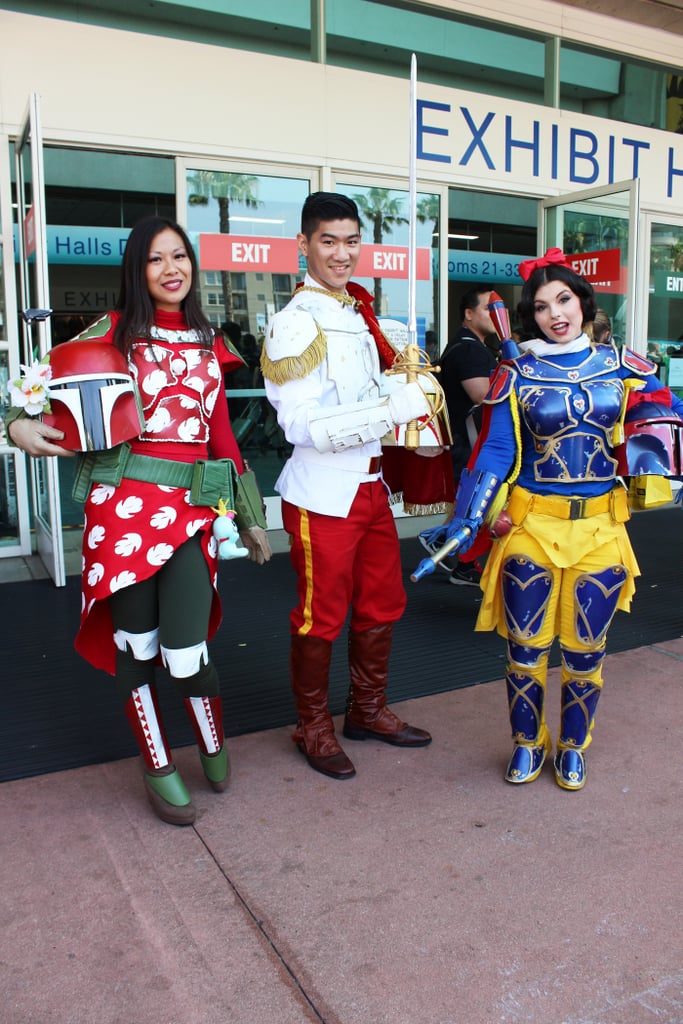 Mandalorian Snow White, Lilo, and Prince Charming