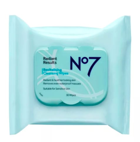 Makeup Wipes: No7 Radiant Results Revitalising Cleansing Wipes