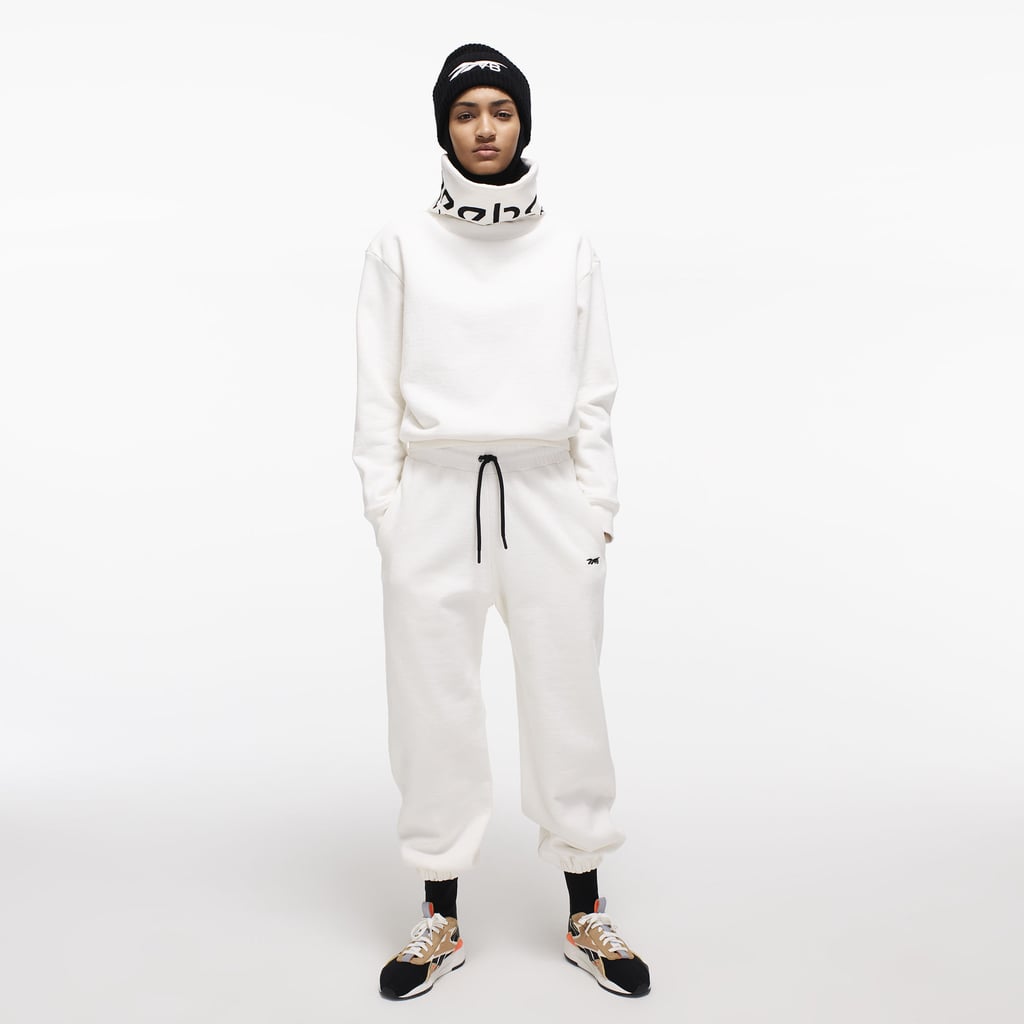 Reebok Victoria Beckham Cropped Branded Cowl in White