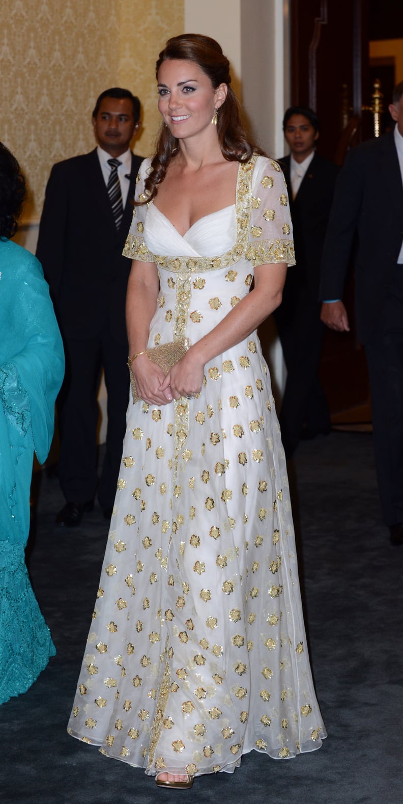 Kate Middleton Wearing Her Alexander McQueen Gown in Malaysia, 2012