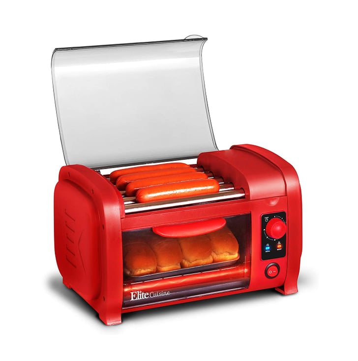 Elite Cuisine Hot Dog Cooker Toaster Oven Machine Funny White