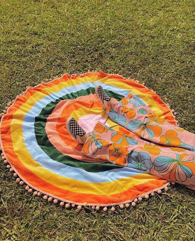 All Around Giant Circle Towel — Color Wheel