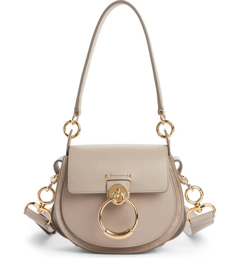 Chloé Small Tess Calfskin Leather Shoulder Bag