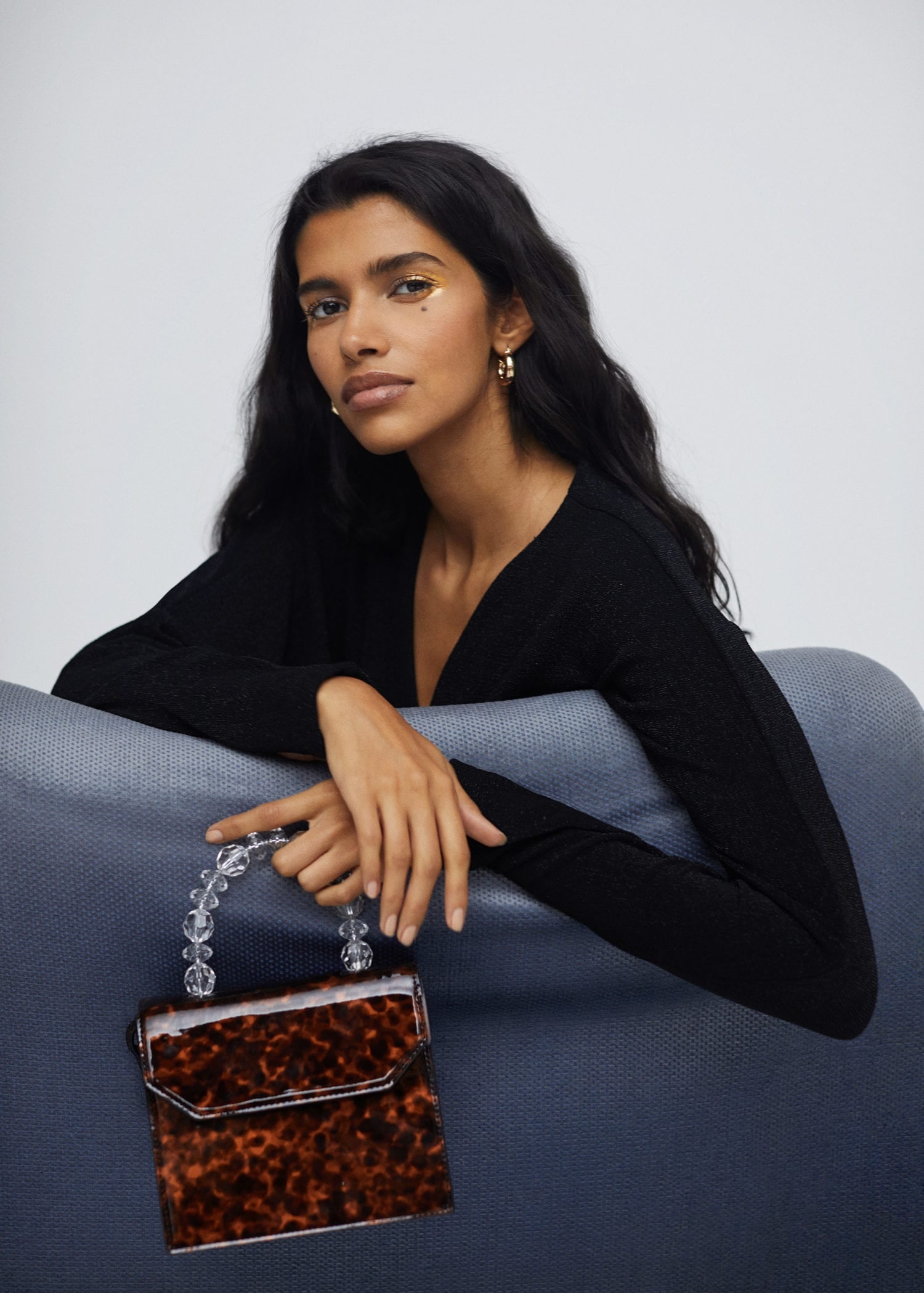 Tortoiseshell mini sales bag mango